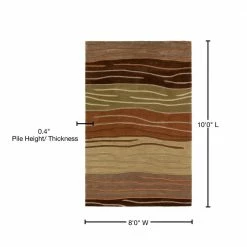 Ascot 306 Striped Autumn 8 ft. x 10 ft. Area Rug by Addison Rugs -TrafficMaster Sales 2024 autumn addison rugs area rugs hdas306au8x10 76 1000