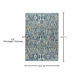 Harrison 2 Baltic 9 ft. 6 in. x 13 ft. 2 in. Area Rug by Addison Rugs -TrafficMaster Sales 2024 baltic blue addison rugs area rugs hdhr2ba10x13 76 1000