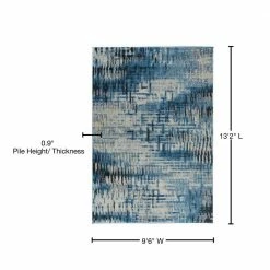 Harrison 6 Baltic 9 ft. 6 in. x 13 ft. 2 in. Area Rug by Addison Rugs -TrafficMaster Sales 2024 baltic blue addison rugs area rugs hdhr6ba10x13 76 1000