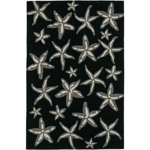 Cove 8 Starfish Black 3 ft. 6 in. x 5 ft. 6 in. Area Rug by Addison Rugs -TrafficMaster Sales 2024 black addison rugs area rugs hdcv8bk4x6 64 1000