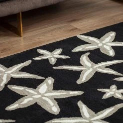 Cove 8 Starfish Black 3 ft. 6 in. x 5 ft. 6 in. Area Rug by Addison Rugs -TrafficMaster Sales 2024 black addison rugs area rugs hdcv8bk4x6 a0 1000