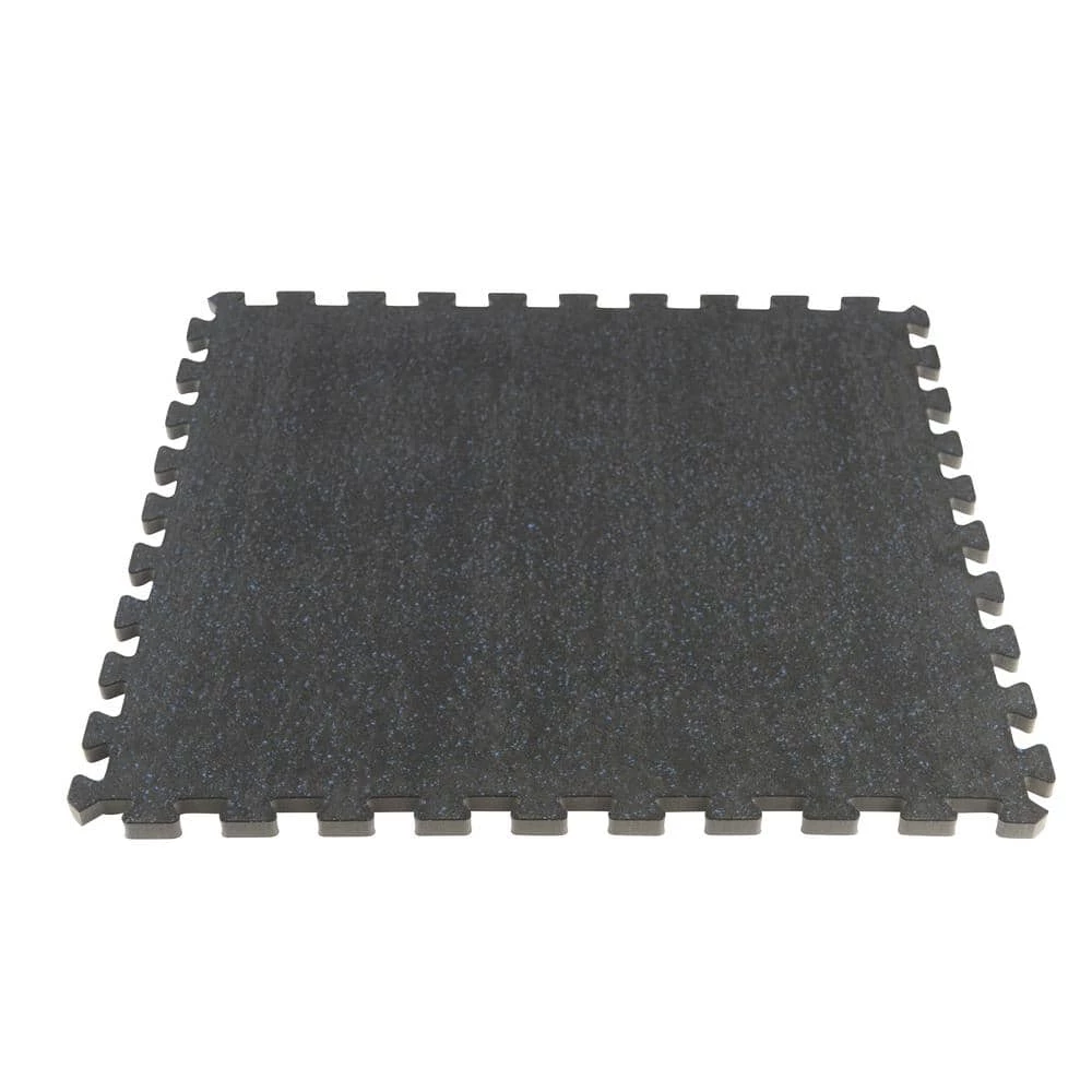 Black 25.2 in. x 25.2 in. x 0.68 in. Foam Shock Absorbing Gym Floor Tiles (4 Tiles/Pack) (17.64 sq. ft.) by TrafficMaster 5 Black 25.2 in. x 25.2 in. x 0.68 in. Foam Shock Absorbing Gym Floor Tiles (4 Tiles/Pack) (17.64 sq. ft.) by TrafficMaster - Image 3