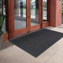48 in. x 72 in. Black Recycled Rubber Commercial Door Mat by TrafficMaster -TrafficMaster Sales 2024 black trafficmaster commercial floor mats 60 060 9501 4000600 31 1000