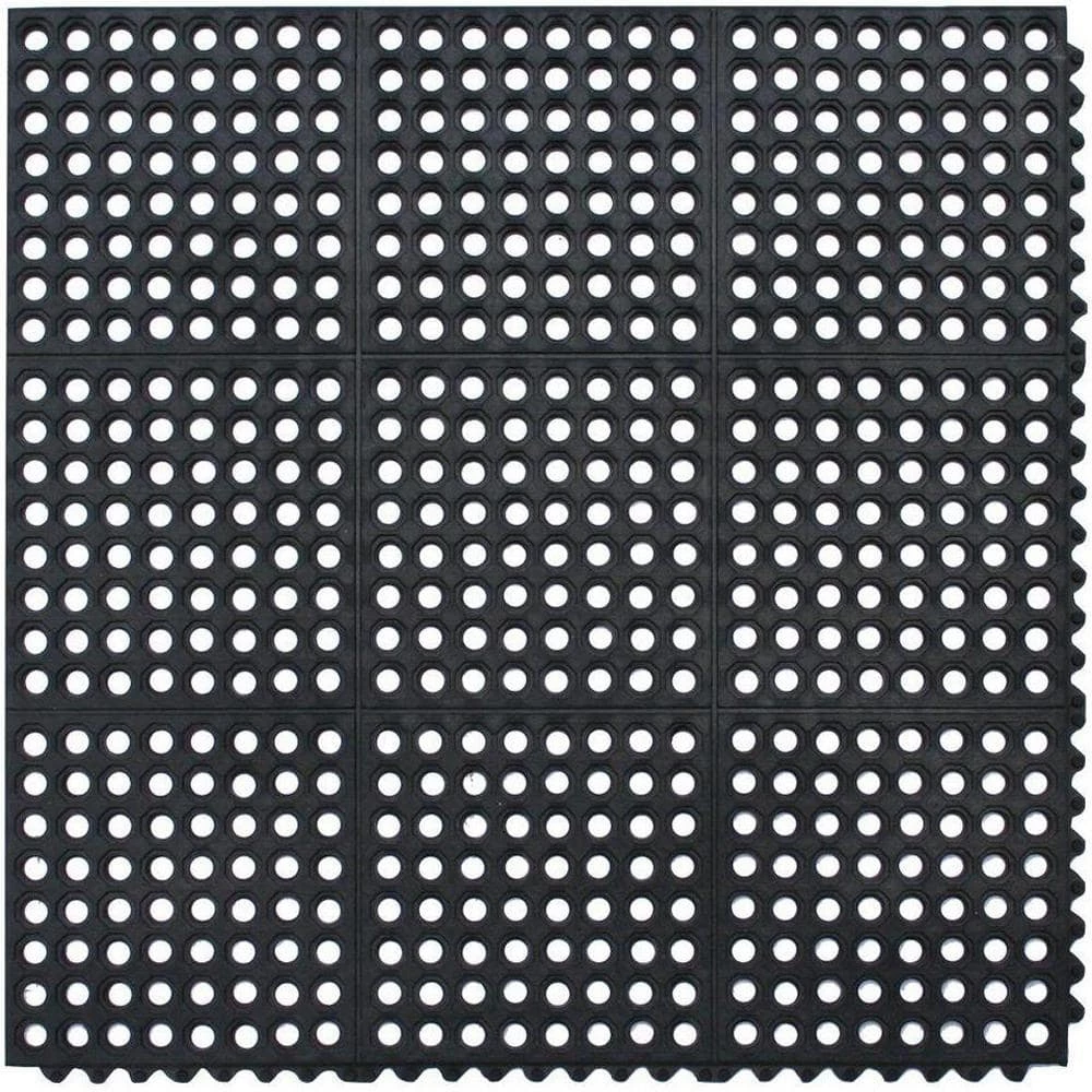 Black 36 in. x 36 in. Rubber Anti-Fatigue Comfort Mat by TrafficMaster 3 Black 36 in. x 36 in. Rubber Anti-Fatigue Comfort Mat by TrafficMaster