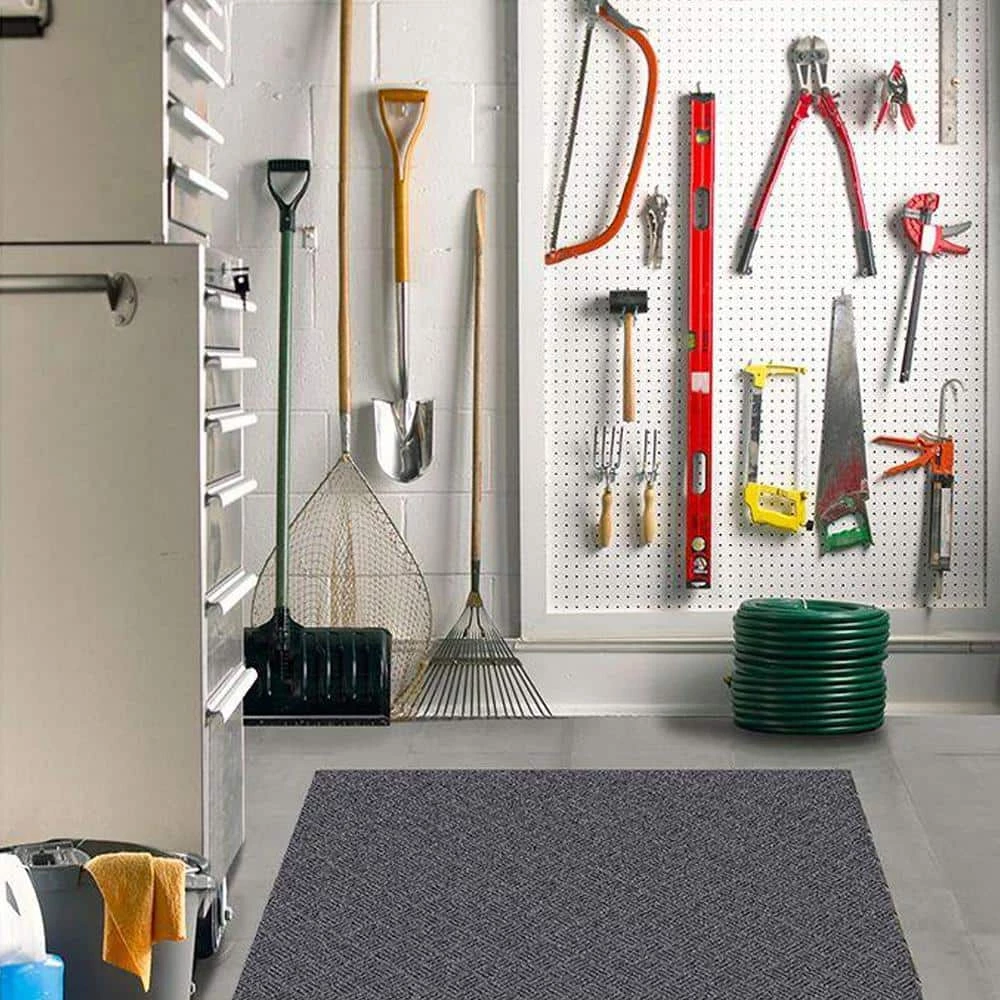 Black 36 in. x 48 in. Rubber Deck Plate Mat by TrafficMaster 4 Black 36 in. x 48 in. Rubber Deck Plate Mat by TrafficMaster - Image 2