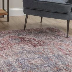 Baldwin 2 Blush 3 ft. 3 in. x 5 ft. 3 in. Medallion Velvet Non-Skid Indoor Area Rug by Addison Rugs -TrafficMaster Sales 2024 blush addison rugs area rugs hdba2bl3x5 fa 1000