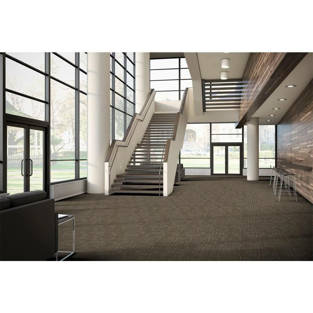 Designer Brown Commercial 24 in. x 24 Peel and Stick Carpet Tile (18 Tiles/Case) 72 sq. ft. by TrafficMaster 8 Designer Brown Commercial 24 in. x 24 Peel and Stick Carpet Tile (18 Tiles/Case) 72 sq. ft. by TrafficMaster - Image 6