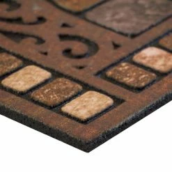Half Round Stone 18 in. x 30 in. Door Mat by TrafficMaster 7 Half Round Stone 18 in. x 30 in. Door Mat by TrafficMaster -TrafficMaster Sales 2024 browns and tans printed on a flocked surface trafficmaster door mats 60 730 0498 01800030 40 1000