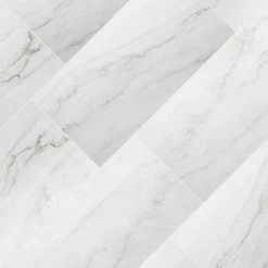 12 in. W x 24 in. L Calacatta Consilio Rigid Core Click Lock Luxury Vinyl Tile Flooring (66-case/1278.42 sq. ft./pallet) by TrafficMaster -TrafficMaster Sales 2024 calacatta consilio trafficmaster vinyl tile vtrhdclconp 1f 1000