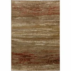 Serene 6 Abstract Stripes Canyon 7 ft. 10 in. x 10 ft. 7 in. Area Rug by Addison Rugs