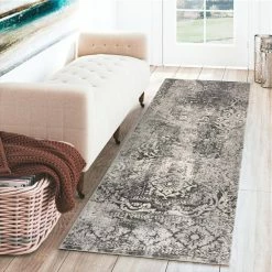 Apollo 7 Carbon 2 ft. 3 in. x 7 ft. 5 in. Distressed Patterned Indoor Runner Rug by Addison Rugs -TrafficMaster Sales 2024 carbon addison rugs area rugs hdap7ca2x7 31 1000