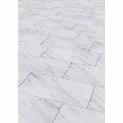 Carrara Marble 12 in. x 24 in. Peel and Stick Vinyl Tile (20 sq. ft. / case) by TrafficMaster -TrafficMaster Sales 2024 carrara marble trafficmaster vinyl tile ss1212 4f 1000