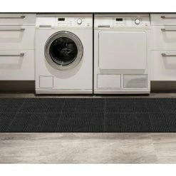 Black Residential 18 in. x 18 Peel and Stick Carpet Tile (8 Tiles/Case)18 sq. ft. by TrafficMaster -TrafficMaster Sales 2024 charcoal trafficmaster carpet tile 60677600018x18 4f 1000