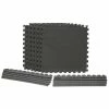 Dark Gray 24 in. x 24 in. x 0.47 in. Foam Interlocking Gym Floor Tiles (6 Tiles/Pack) (24 sq. ft.) by TrafficMaster 2 Dark Gray 24 in. x 24 in. x 0.47 in. Foam Interlocking Gym Floor Tiles (6 Tiles/Pack) (24 sq. ft.) by TrafficMaster -TrafficMaster Sales 2024 dark gray diamond plate finish with borders trafficmaster gym floor tiles tm1264 64 1000