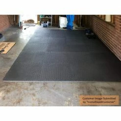 Dark Gray 24 in. x 24 in. x 0.47 in. Foam Interlocking Gym Floor Tiles (6 Tiles/Pack) (24 sq. ft.) by TrafficMaster -TrafficMaster Sales 2024 dark gray diamond plate finish with borders trafficmaster gym floor tiles tm1264 d4 1000