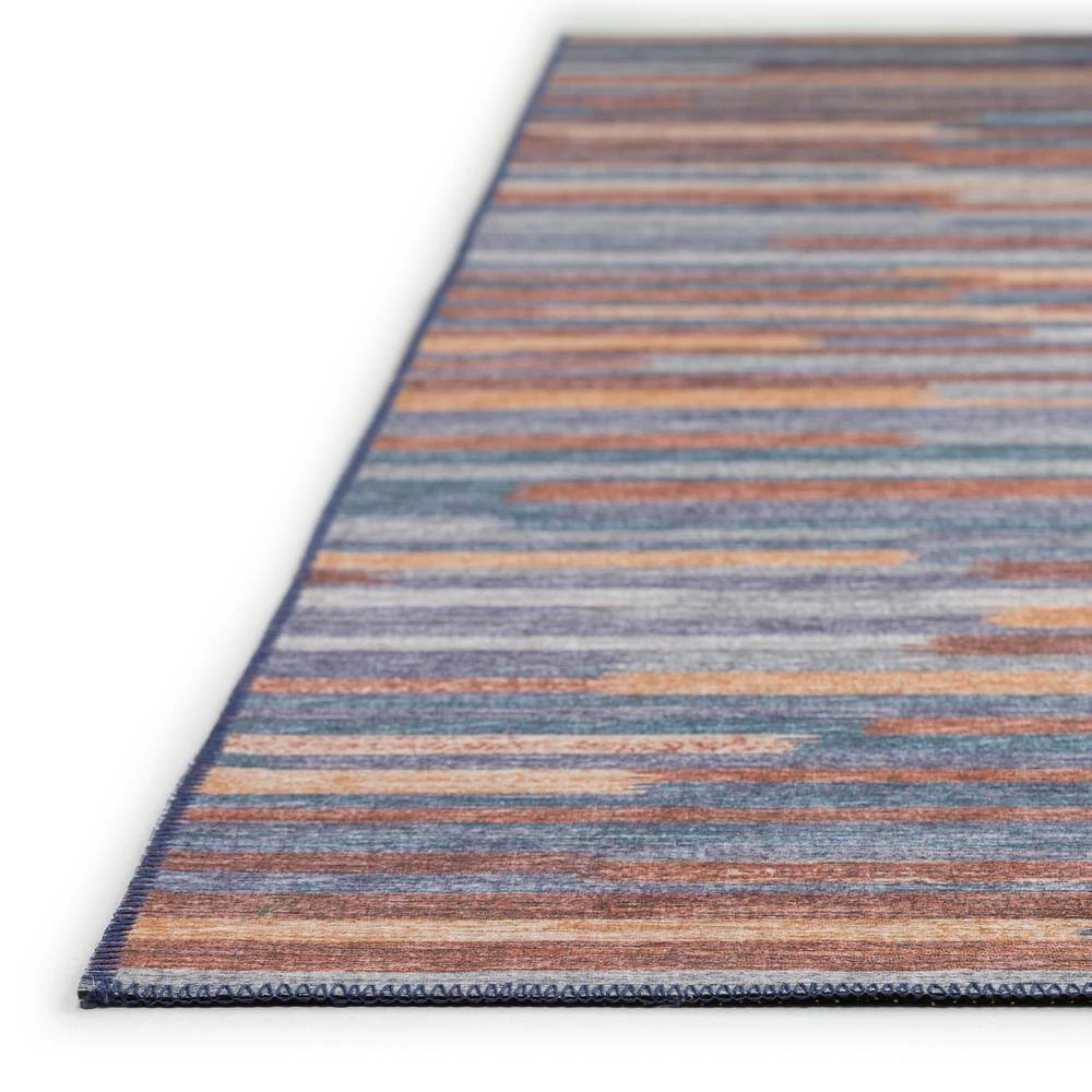 Modena Denim 10 ft. x 14 ft. Striped Area Rug by Addison Rugs 4 Modena Denim 10 ft. x 14 ft. Striped Area Rug by Addison Rugs - Image 2