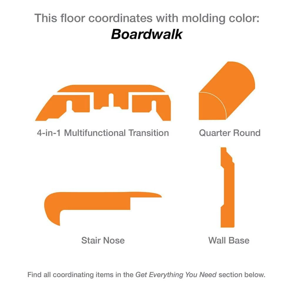 Fall Ridge Hickory 7 mm T x 7.5 in. W Laminate Wood Flooring (26.8 sq.ft/Case) by TrafficMaster 5 Fall Ridge Hickory 7 mm T x 7.5 in. W Laminate Wood Flooring (26.8 sq.ft/Case) by TrafficMaster - Image 3