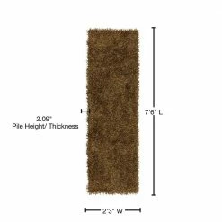 Decadent 1 Gold 2 ft. 3 in. x 7 ft. 6 in. Area Rug Runner by Addison Rugs -TrafficMaster Sales 2024 gold addison rugs area rugs hddc1go2x8 76 1000