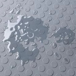 Gray Raised Coin 18 in. x 18 in. x 3.1 mm Rubber Interlocking Modular Flooring Tiles, 6-Pack (13.5 sq. ft.) by TrafficMaster -TrafficMaster Sales 2024 gray raised coin trafficmaster gym floor tiles 11grn 532 18x18 76 1000