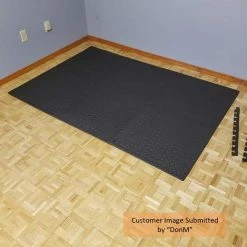 Gray 24 in. W x 24 in. L x 0.47 in. T Foam Interlocking Gym Floor Tiles (6 Tiles/Pack) (24 sq. ft.) by TrafficMaster -TrafficMaster Sales 2024 gray trafficmaster gym floor tiles 24228dphd d4 1000
