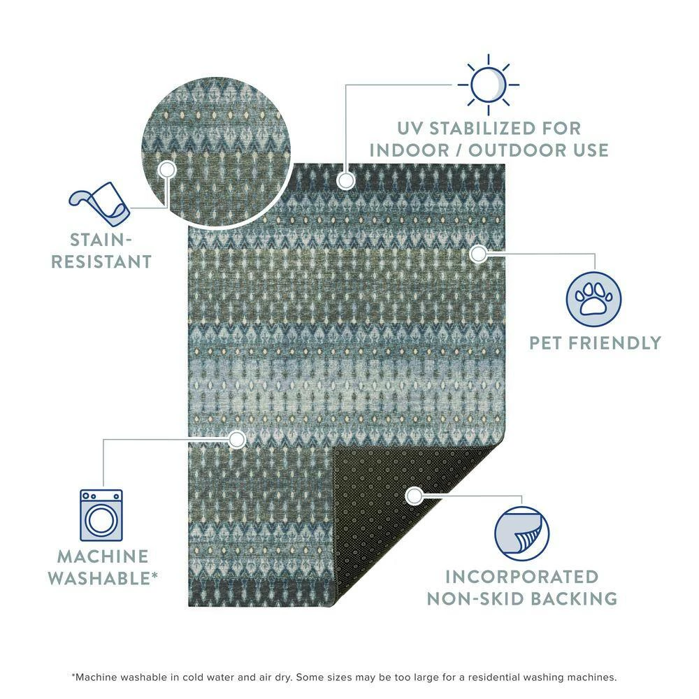 Evolve Ivory 2 ft. 3 in. x 7 ft. 6 in. Southwest Runner Rug by Addison Rugs 9 Evolve Ivory 2 ft. 3 in. x 7 ft. 6 in. Southwest Runner Rug by Addison Rugs - Image 7
