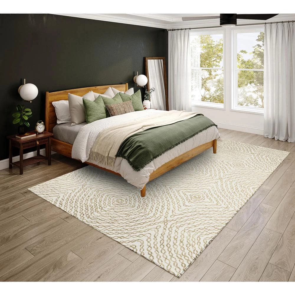 Evolve Ivory 9 ft. x 12 ft. Geometric Area Rug by Addison Rugs 10 Evolve Ivory 9 ft. x 12 ft. Geometric Area Rug by Addison Rugs - Image 8