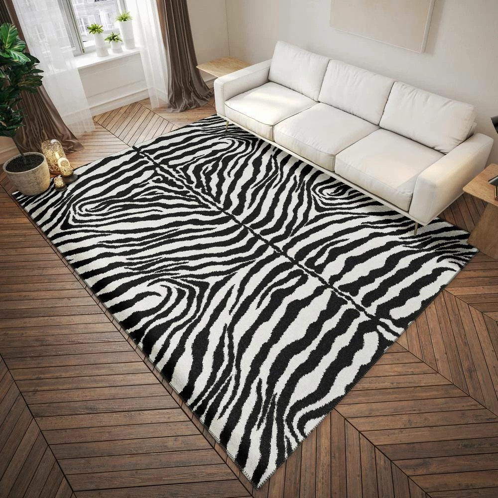 Kruger Ivory 10 ft. x 14 ft. Animal Print Area Rug by Addison Rugs 10 Kruger Ivory 10 ft. x 14 ft. Animal Print Area Rug by Addison Rugs - Image 8