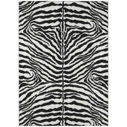 Kruger Ivory 10 ft. x 14 ft. Animal Print Area Rug by Addison Rugs
