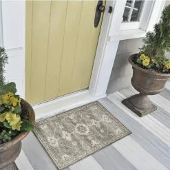 Modena Khaki 1 ft. 8 in. x 2 ft. 6 in. Persian Accent Rug by Addison Rugs -TrafficMaster Sales 2024 khaki addison rugs area rugs hdmo16kh20x30 d4 1000