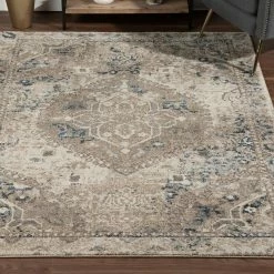 Provincial 7 Linen 7 ft. 10 in. x 10 ft. 7 in. Medallion Persian Area Rug by Addison Rugs -TrafficMaster Sales 2024 linen addison rugs area rugs hdpc7li8x11 31 1000