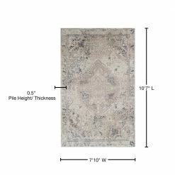 Provincial 7 Linen 7 ft. 10 in. x 10 ft. 7 in. Medallion Persian Area Rug by Addison Rugs -TrafficMaster Sales 2024 linen addison rugs area rugs hdpc7li8x11 76 1000