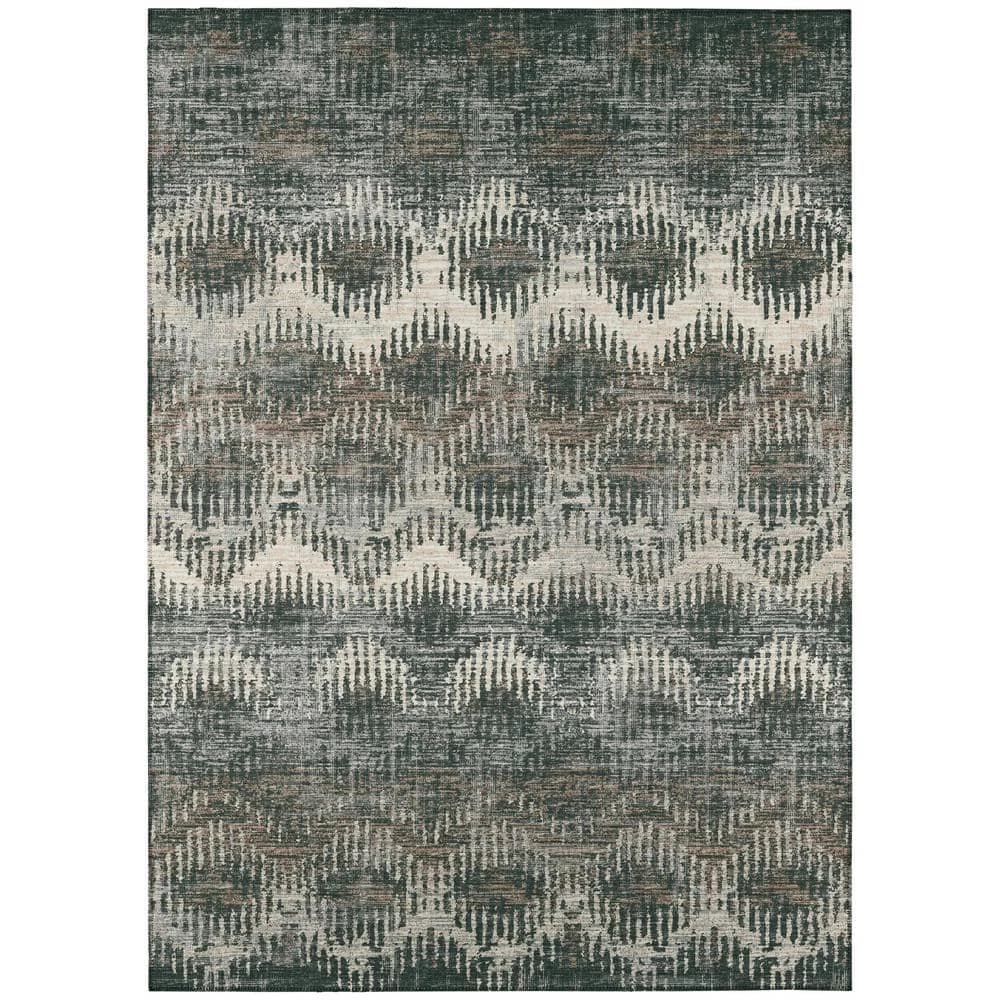 Evolve Midnight 10 ft. x 14 ft. Chevron Area Rug by Addison Rugs 3 Evolve Midnight 10 ft. x 14 ft. Chevron Area Rug by Addison Rugs