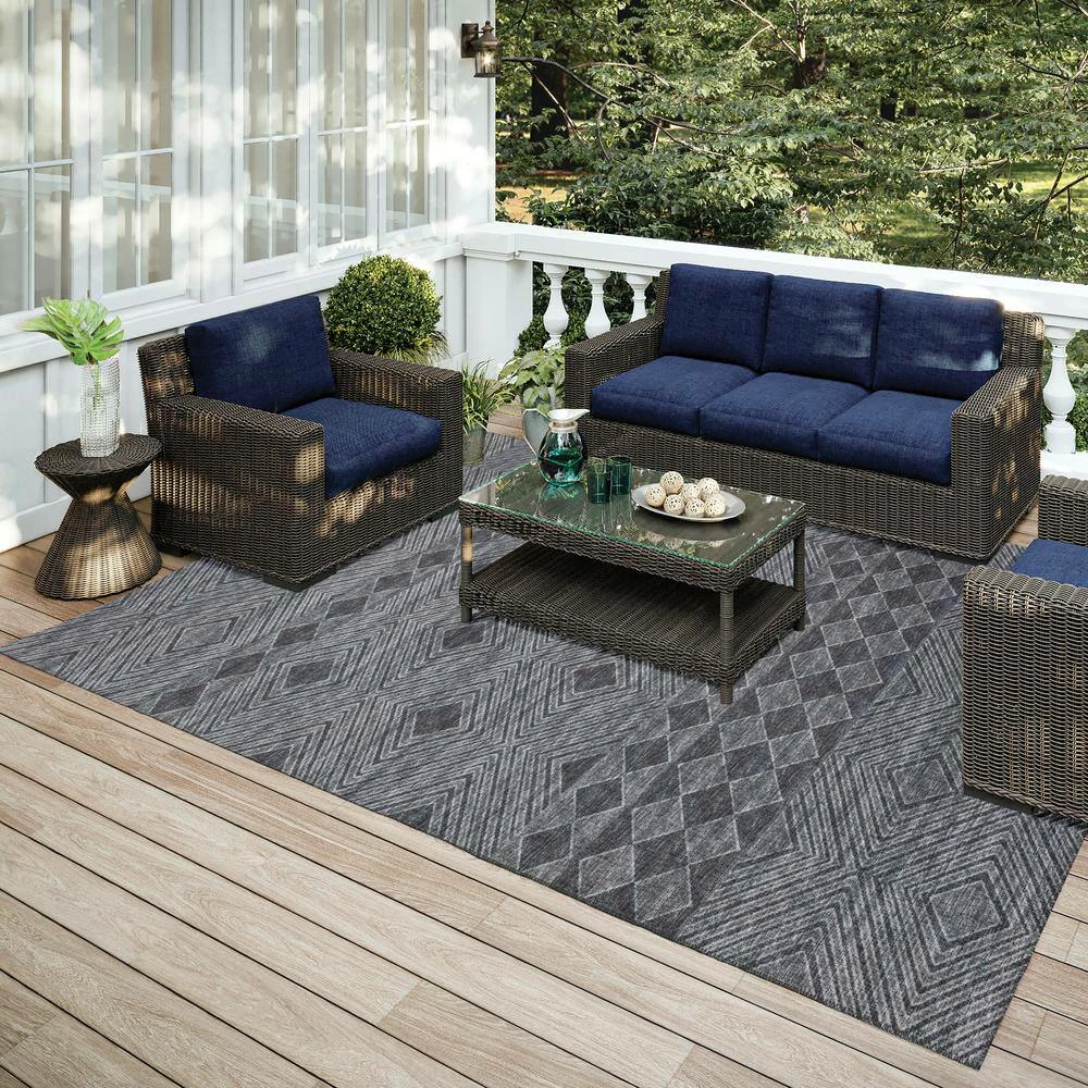 Modena Midnight 8 ft. x 10 ft. Southwest Area Rug by Addison Rugs 11 Modena Midnight 8 ft. x 10 ft. Southwest Area Rug by Addison Rugs - Image 9