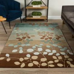Ascot 1 Striped Floral Mocha 8 ft. x 10 ft. Area Rug by Addison Rugs -TrafficMaster Sales 2024 mocha addison rugs area rugs hdas1mo8x10 31 1000