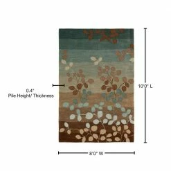 Ascot 1 Striped Floral Mocha 8 ft. x 10 ft. Area Rug by Addison Rugs -TrafficMaster Sales 2024 mocha addison rugs area rugs hdas1mo8x10 76 1000