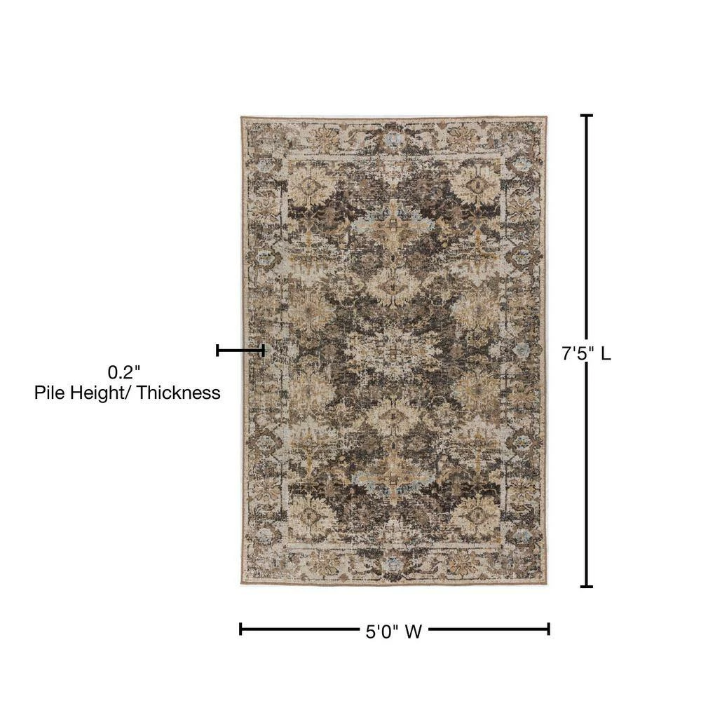 Fergus 6 Mocha 5 ft. x 7 ft. 5 in. Area Rug by Addison Rugs 12 Fergus 6 Mocha 5 ft. x 7 ft. 5 in. Area Rug by Addison Rugs - Image 10