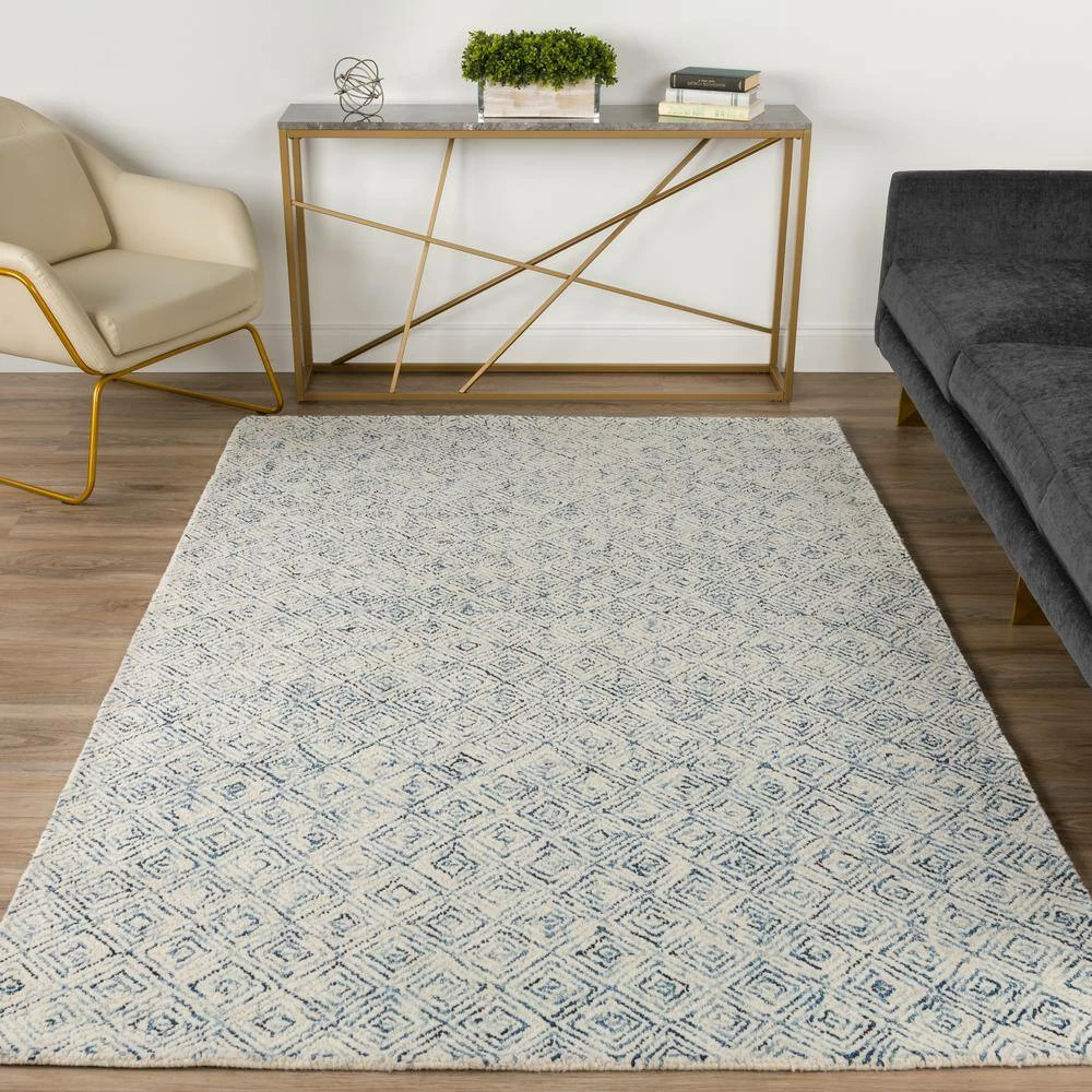 Evie 1 Navy 9 ft. x 13 ft. Area Rug by Addison Rugs 12 Evie 1 Navy 9 ft. x 13 ft. Area Rug by Addison Rugs - Image 10