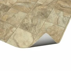 Neutral Square Slate Stone Residential Vinyl Sheet Flooring 12ft. Wide x Cut to Length by TrafficMaster -TrafficMaster Sales 2024 neutral slate trafficmaster vinyl sheet flooring u6920 258c990p144 fa 1000