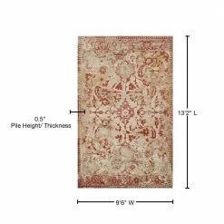 Provincial 4 Paprika 9 ft. 6 x 13 ft. 2 Distressed Persian Area Rug by Addison Rugs -TrafficMaster Sales 2024 paprika addison rugs area rugs hdpc4pa10x13 76 1000