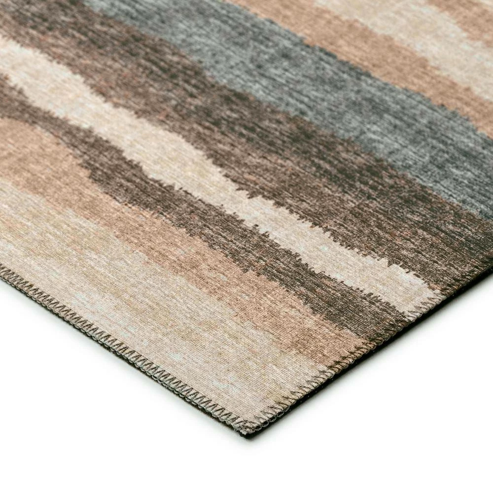 Evolve Sable 10 ft. x 14 ft. Striped Area Rug by Addison Rugs 4 Evolve Sable 10 ft. x 14 ft. Striped Area Rug by Addison Rugs - Image 2