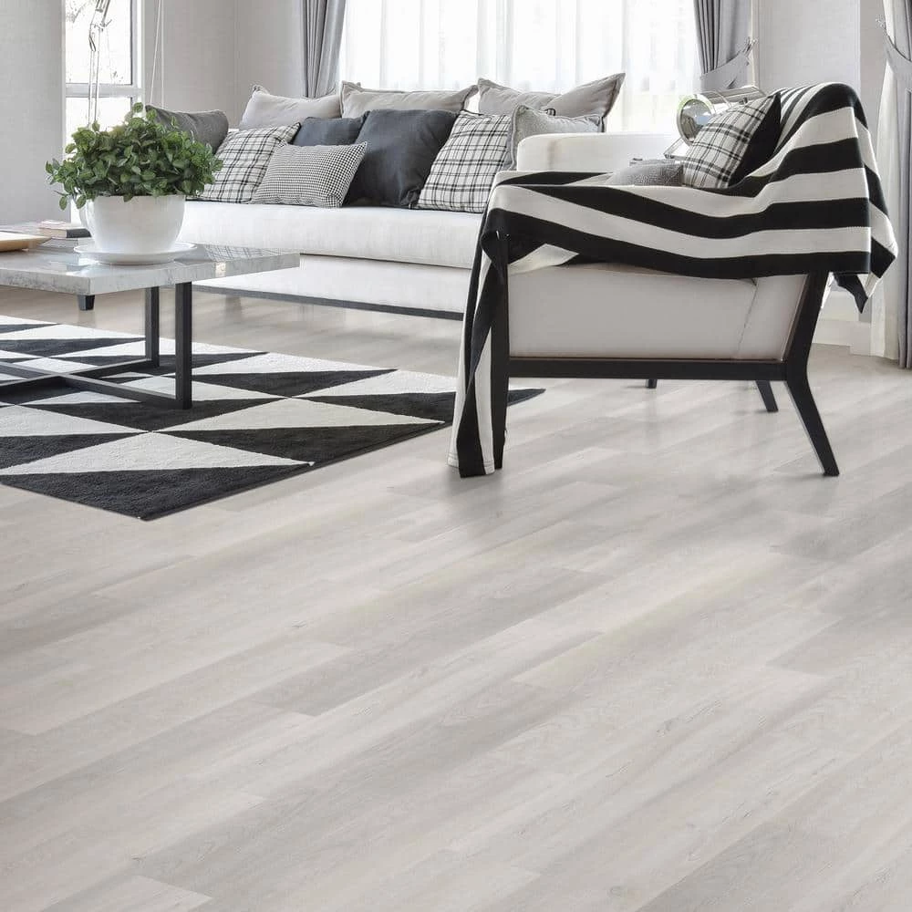 6 in. W Sandpiper Oak GripStrip Luxury Vinyl Plank Flooring (24 sq. ft./case) by TrafficMaster 4 6 in. W Sandpiper Oak GripStrip Luxury Vinyl Plank Flooring (24 sq. ft./case) by TrafficMaster - Image 2