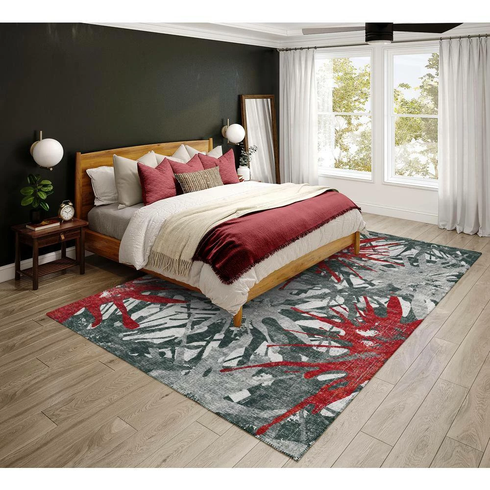 Evolve Scarlet 9 ft. x 12 ft. Color Splash Area Rug by Addison Rugs 10 Evolve Scarlet 9 ft. x 12 ft. Color Splash Area Rug by Addison Rugs - Image 8