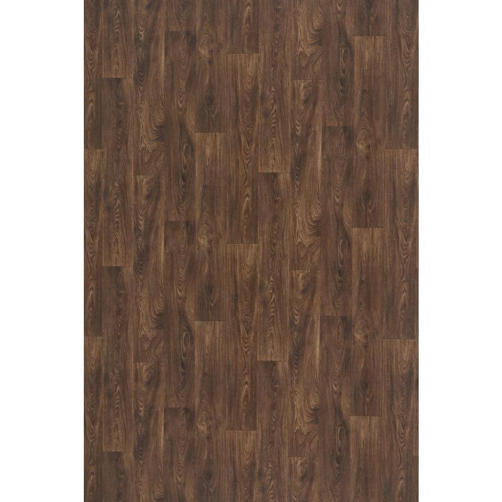 Scorched Walnut Natural Wood Residential Vinyl Sheet Flooring 12ft. Wide x Cut to Length by TrafficMaster 9 Scorched Walnut Natural Wood Residential Vinyl Sheet Flooring 12ft. Wide x Cut to Length by TrafficMaster - Image 7