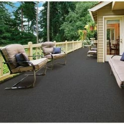 Elevations - Color Sky Grey 12 ft. Indoor/Outdoor Ribbed Texture Carpet by TrafficMaster -TrafficMaster Sales 2024 sky grey trafficmaster needlepunch carpet 7pd5n660144h 40 1000