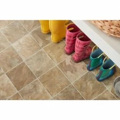 Pro Basic Refined Slate Neutral Stone Residential Vinyl Sheet Flooring 12ft. Wide x Cut to Length by TrafficMaster -TrafficMaster Sales 2024 slate neutral trafficmaster vinyl sheet flooring c9770406k536g14 1d 1000