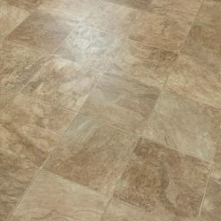 Pro Basic Refined Slate Neutral Stone Residential Vinyl Sheet Flooring 12ft. Wide x Cut to Length by TrafficMaster -TrafficMaster Sales 2024 slate neutral trafficmaster vinyl sheet flooring c9770406k536g14 1f 1000