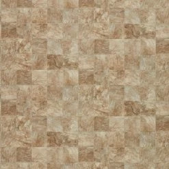 Pro Basic Refined Slate Neutral Stone Residential Vinyl Sheet Flooring 12ft. Wide x Cut to Length by TrafficMaster