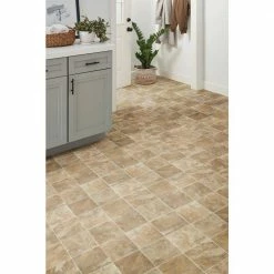 Pro Basic Refined Slate Neutral Stone Residential Vinyl Sheet Flooring 12ft. Wide x Cut to Length by TrafficMaster -TrafficMaster Sales 2024 slate neutral trafficmaster vinyl sheet flooring c9770406k536g14 a0 1000