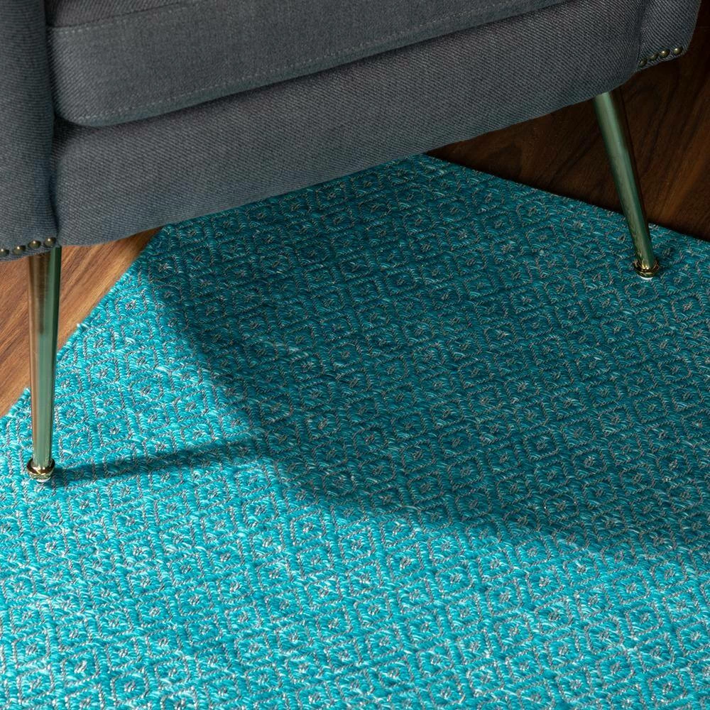 Cruz 1 Teal 2 ft. x 3 ft. Area Rug by Addison Rugs 5 Cruz 1 Teal 2 ft. x 3 ft. Area Rug by Addison Rugs - Image 3