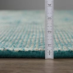 Dexter 1 Teal 2 ft. 3 in. x 7 ft. 6 in. Tonal Solid Wool and Viscose Indoor Area Rug Runner by Addison Rugs -TrafficMaster Sales 2024 teal addison rugs area rugs hddx1te2x8 1f 1000